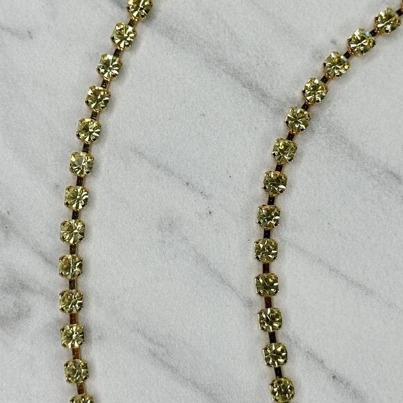 Liz Claiborne Rhinestone Gold Chain Link Belt Small/Medium (S/M) ✨ - Picture 7 of 14